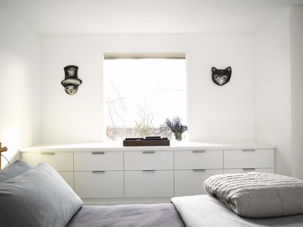 Ikea Malm 6 Drawer Dresser for a Contemporary Bedroom with a Vancouver Architects and Guest Bedroom by Garret Cord Werner Architects & Interior Designers