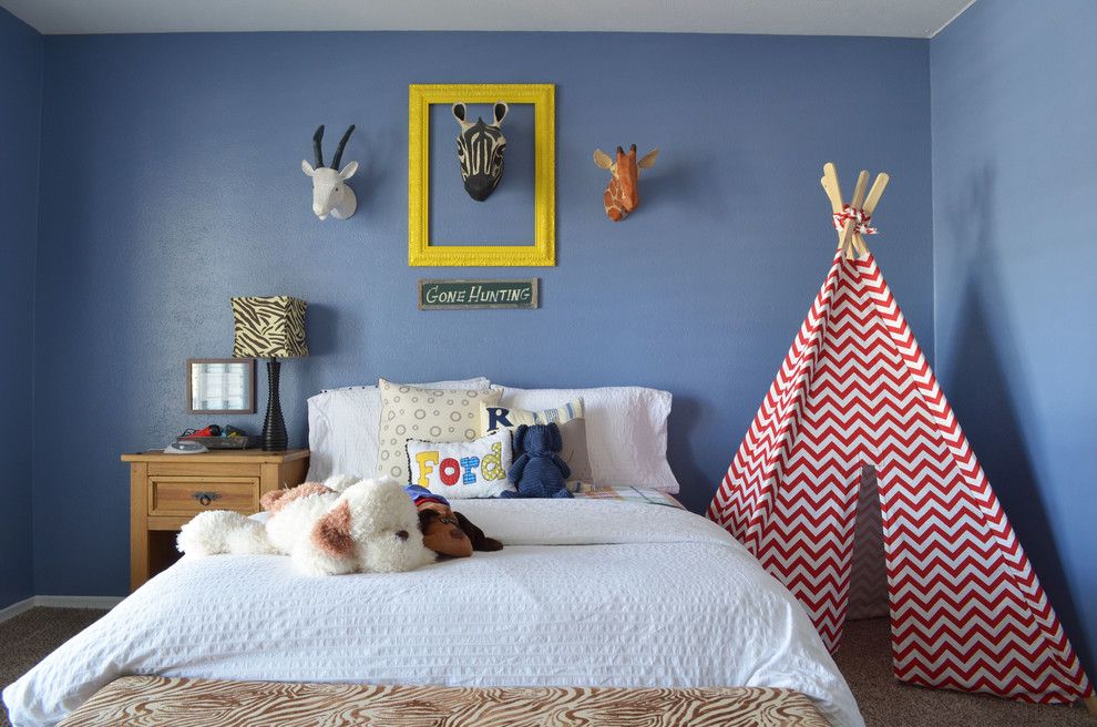 Ikea Malm Bed Frame for a Traditional Kids with a Teepee and Dallas, Tx: Tyler & Crispin Deneault by Sarah Greenman