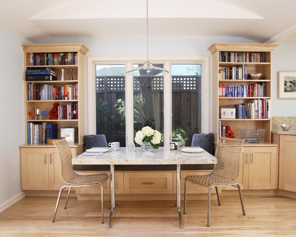 Ikea Norden Table for a Traditional Dining Room with a Interior Design and the Nook Has a Custom Table That Matches the Counters by Sustainable Home