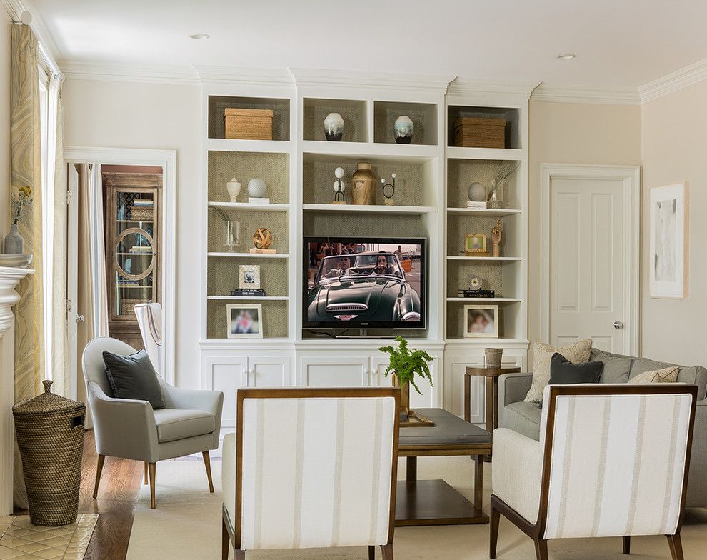 Ikea Stoughton Ma for a Transitional Family Room with a White Chairs and Weston, Ma Residence by Lovejoy Designs