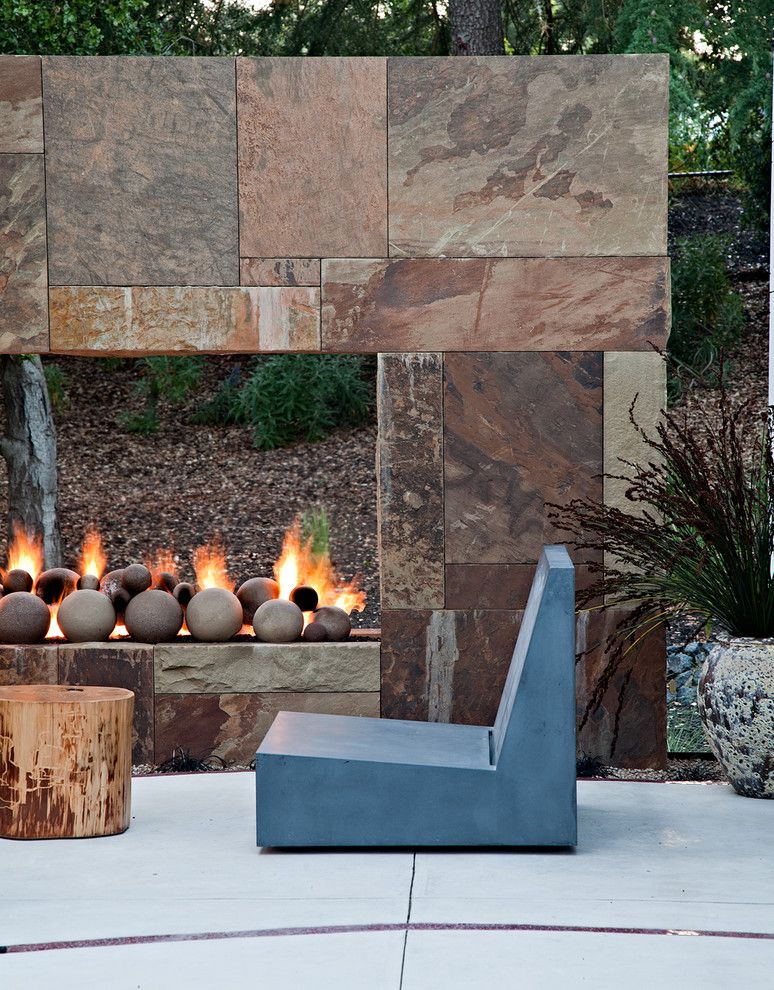 Imarc for a Contemporary Patio with a Concrete and Saratoga Creek House by Wa Design Architects