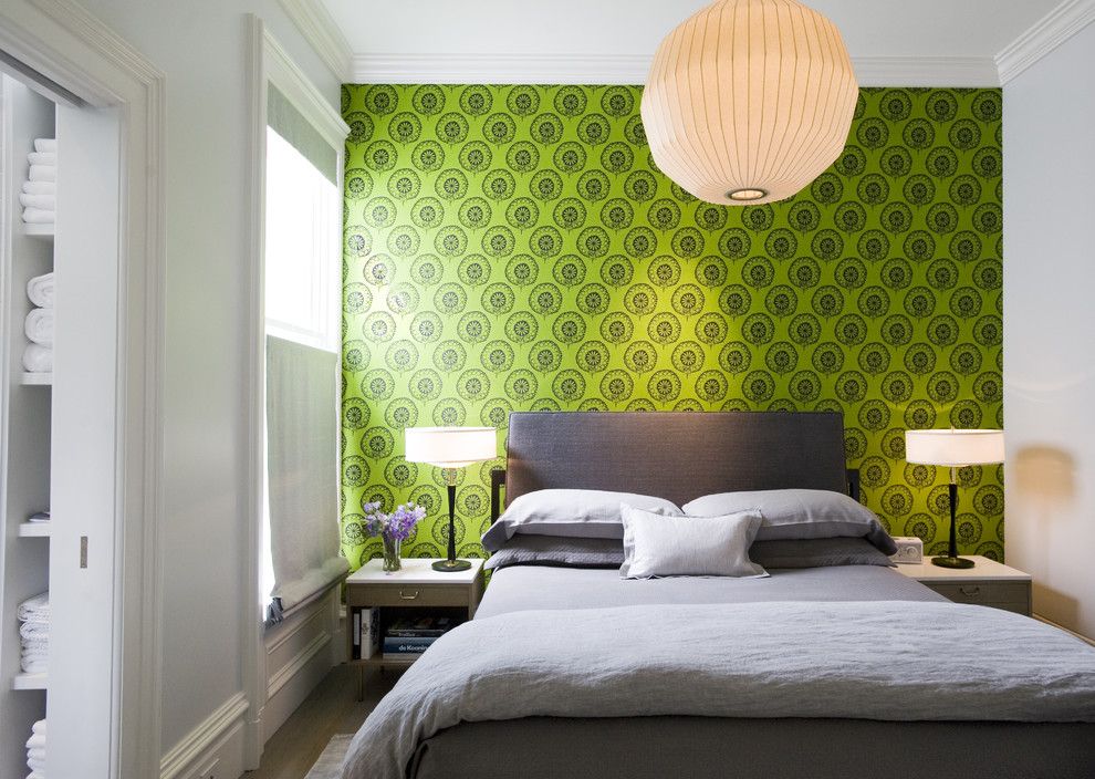 Imarc for a Modern Bedroom with a Wallpaper and Todd Davis Architecture by Todd Davis Architecture