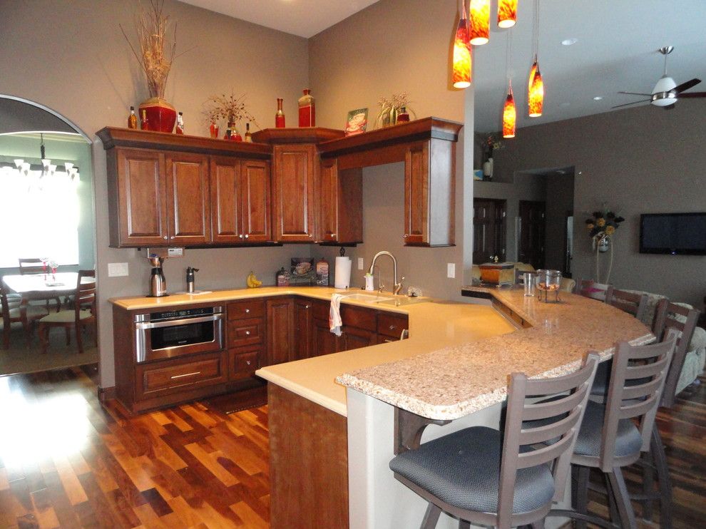 Imax Accessories for a Traditional Kitchen with a Cherry Cabinets and Kitchens by Floor to Ceiling