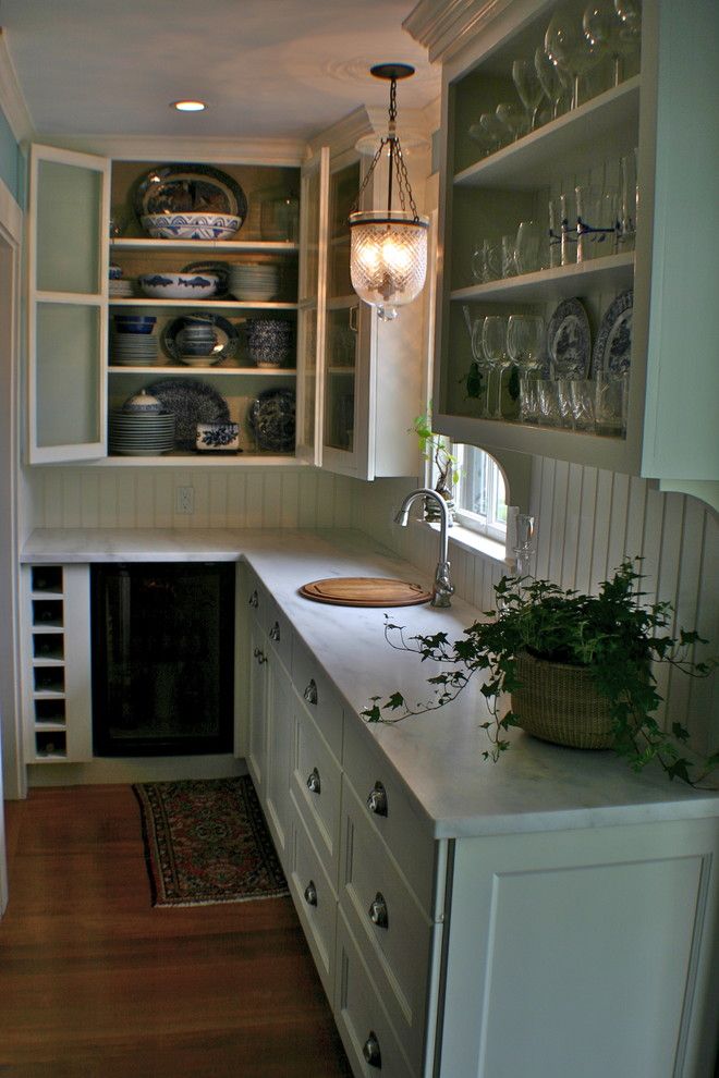 Imperial Sprinkler Supply for a Traditional Kitchen with a Glass Cabinets and Wet Bar by Artisan Kitchens Inc.