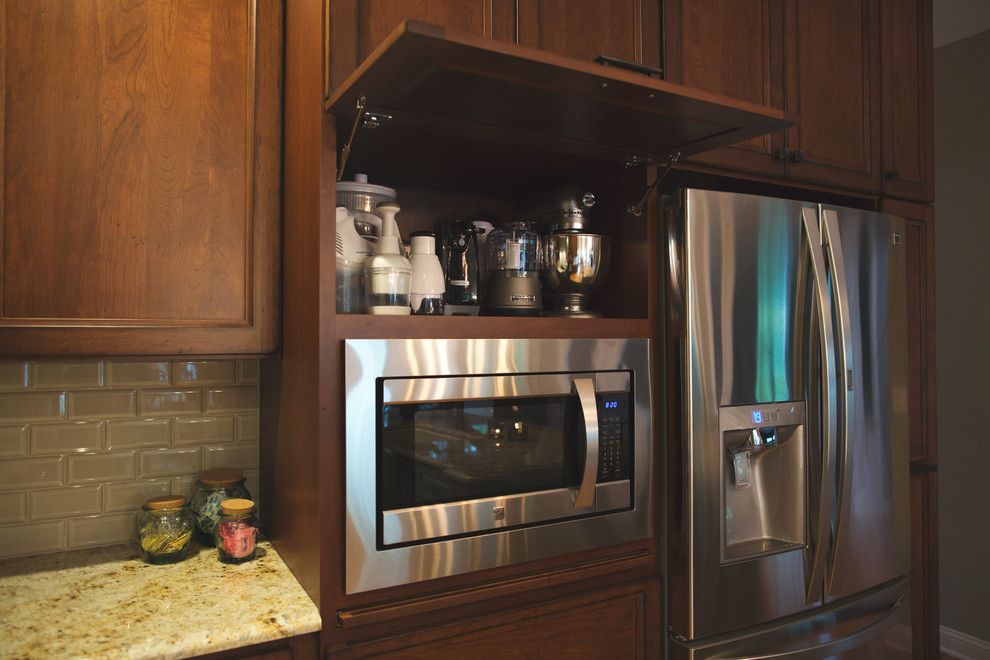 Installing a Wood Stove for a Traditional Kitchen with a Bertch Kitchen and Crystal Cabinets by Curtis Lumber Ballston Spa