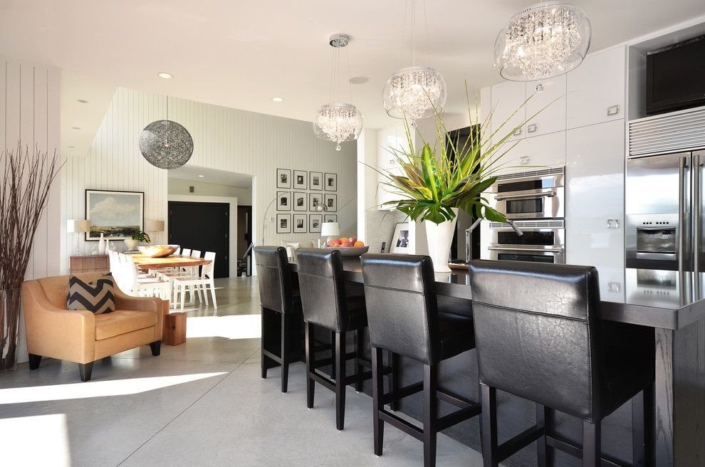 Installing Recessed Lighting for a Modern Kitchen with a Recessed Lighting and Dawna Jones Design by Dawna Jones Design