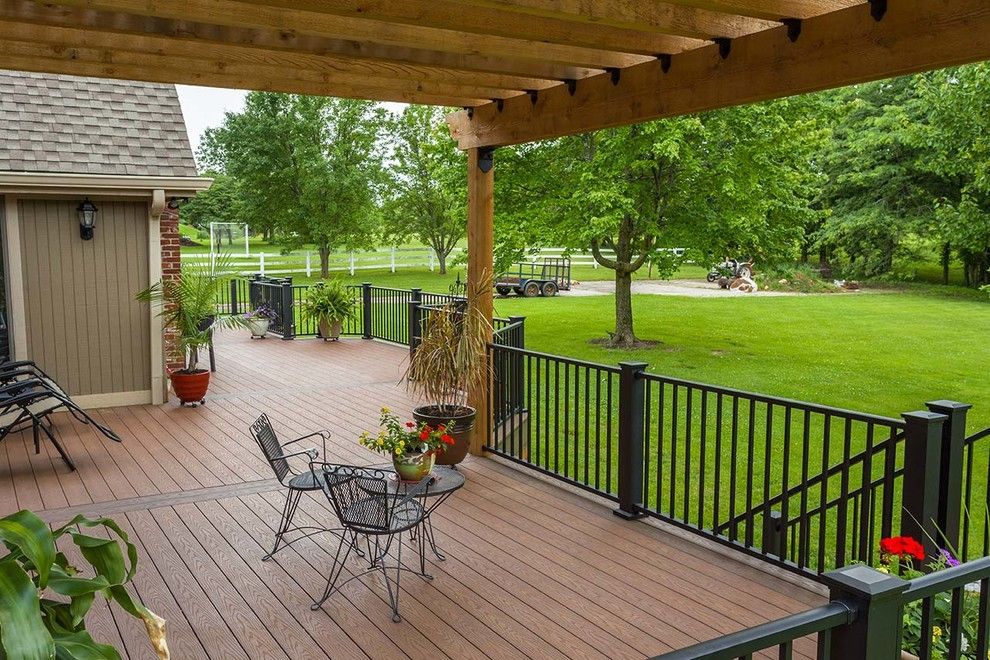 Inteplast for a Traditional Deck with a Iron Fence and Beautiful Decks by Creative Concepts & Design, Llc