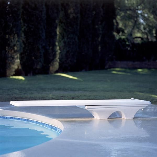 Interfab for a Contemporary Pool with a Pool Supply World and Inter Fab 6 Ft. Los Arcos Complete Diving Board   White by Poolsupplyworld