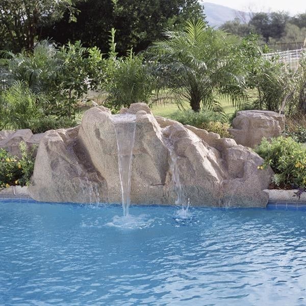 Interfab for a  Pool with a Rock and Inter Fab 4400 22 Aspen Pool Side Waterfall Only Light Granite by Poolsupplyworld