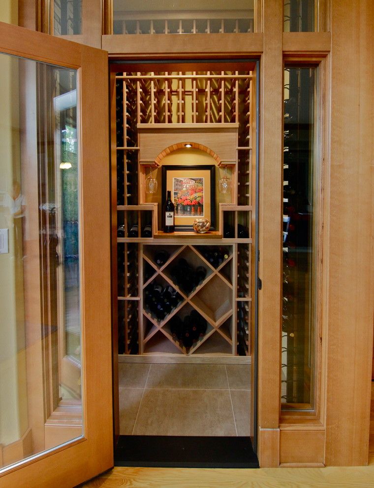 Issaquah Glass for a Contemporary Wine Cellar with a 423 Bottles and Issaquah, Wa, Wine Cellar, Dsb by Inviniti Cellar Design