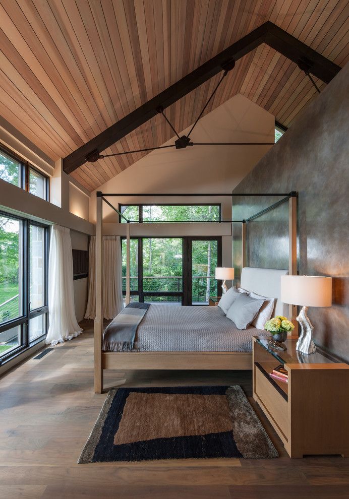 Ivy Hotel Minneapolis for a Modern Bedroom with a Modern Windows and House on a Quiet Bay by Sarah Nettleton Architects