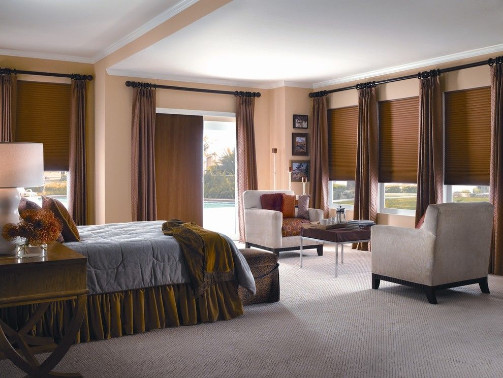 Ivy Hotel Minneapolis for a Traditional Dining Room with a Roman Shades and Cellular Shades Paired with Drapery Panels by Budget Blinds