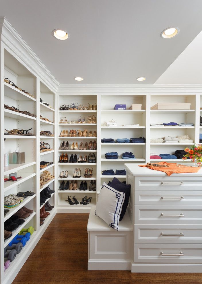 Janets Closet for a  Closet with a Open Shelving and Rumson, Nj by Master Design Cabinetry