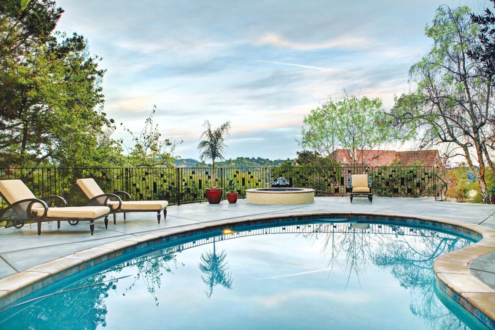 Jennifer Convertible for a Traditional Pool with a Beautiful Pools and Storybook Tudor Estate, San Anselmo, Ca by Decker Bullock Sotheby's International Realty