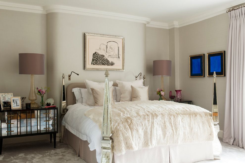 Jones Paint and Glass Provo for a Traditional Bedroom with a Bedroom and Regent's Park House by Louise Jones