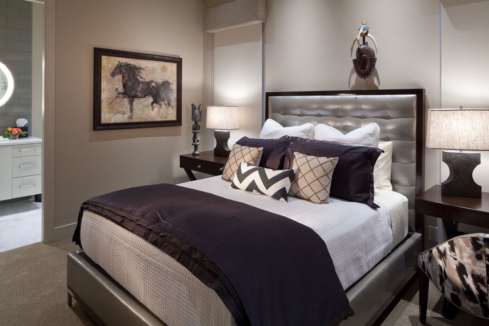 Juhl Las Vegas For A Contemporary Bedroom With A Bed Pillows And