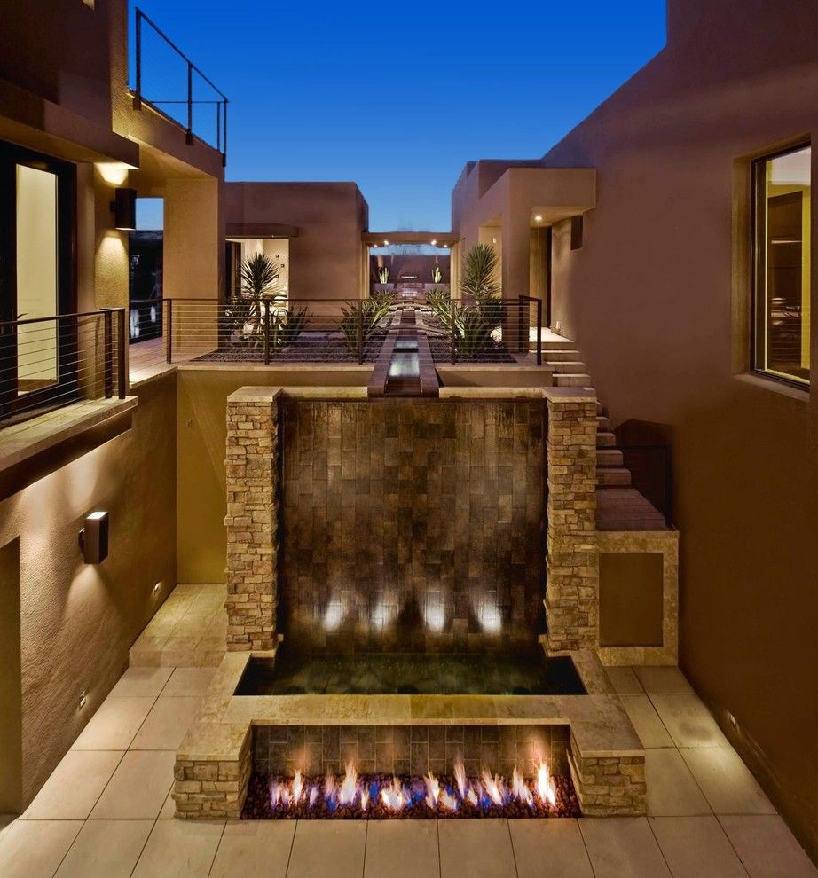 Juhl Las Vegas for a Contemporary Patio with a Dramatic and Marquis Las Vegas (2009 New American Home) by Paul Alvarez