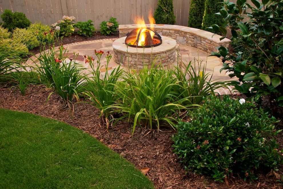 Kaleidoscope Atlanta for a Contemporary Landscape with a Seasonal Color and Atlanta Fire Pit by the Inspired Garden