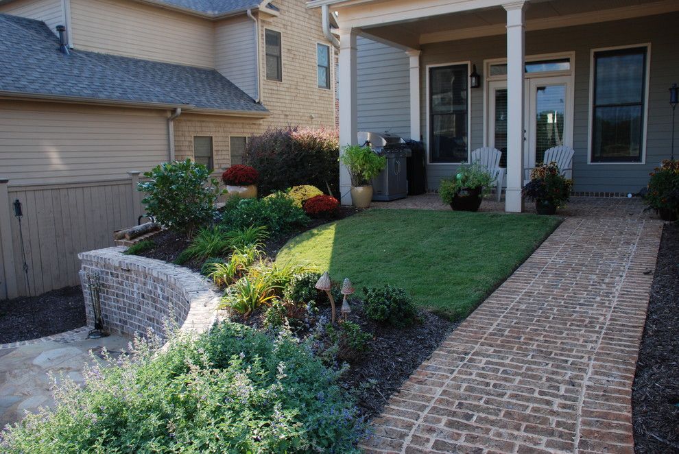 Kaleidoscope Atlanta for a Traditional Landscape with a Landscape Installation and Cozy Backyard Retreat by the Inspired Garden