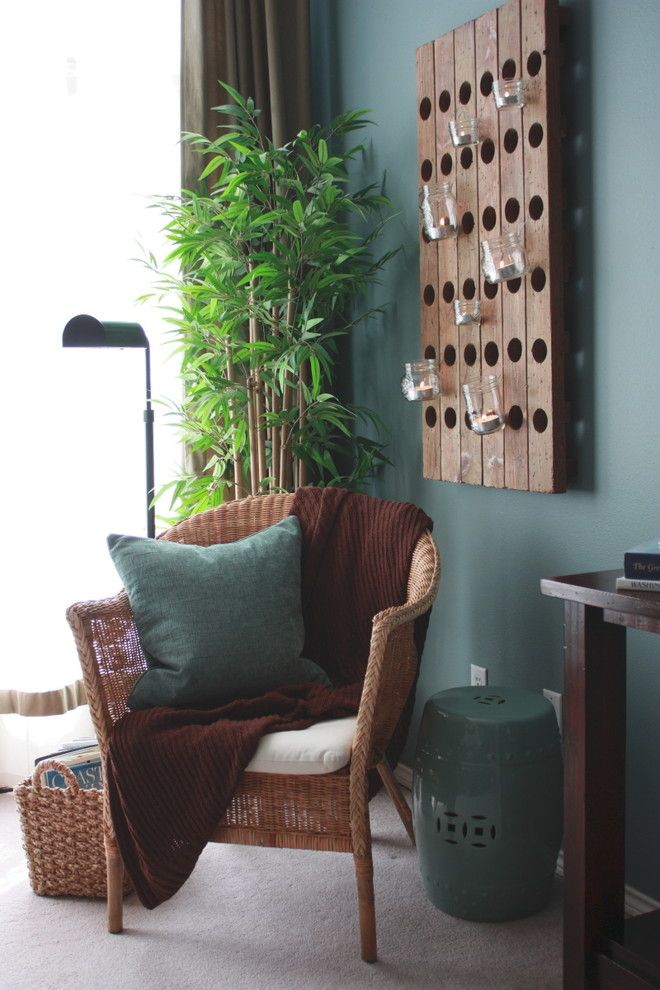 Kamps Pallets for a Eclectic Bedroom with a Drapes and Our Home by It's the Little Things...
