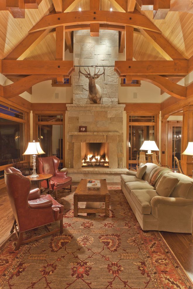 Kb Homes Denver for a Traditional Family Room with a Roaring Fork and Holtz Great Room by David Johnston Architects