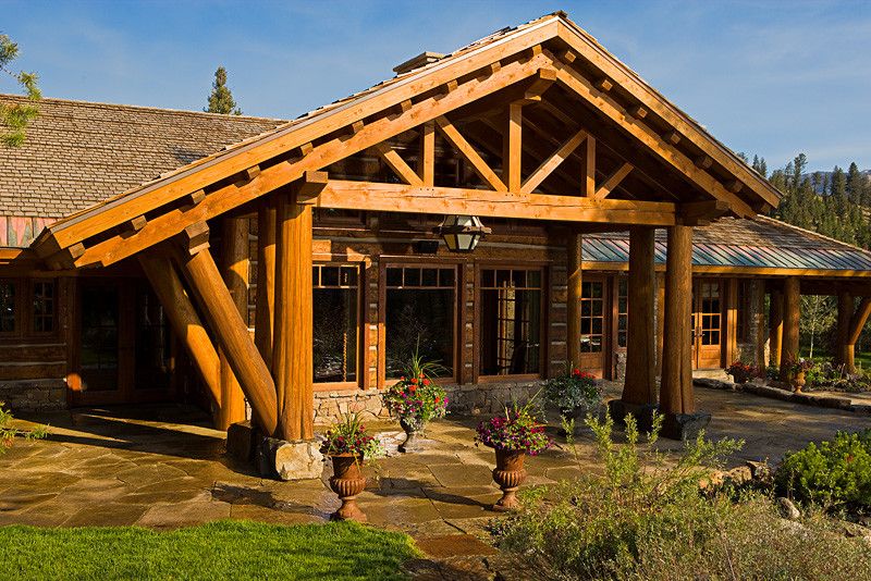 Kb Homes Denver for a Traditional Patio with a Big Sky Architect and Bear Basin Ranch by Centre Sky Architecture Ltd