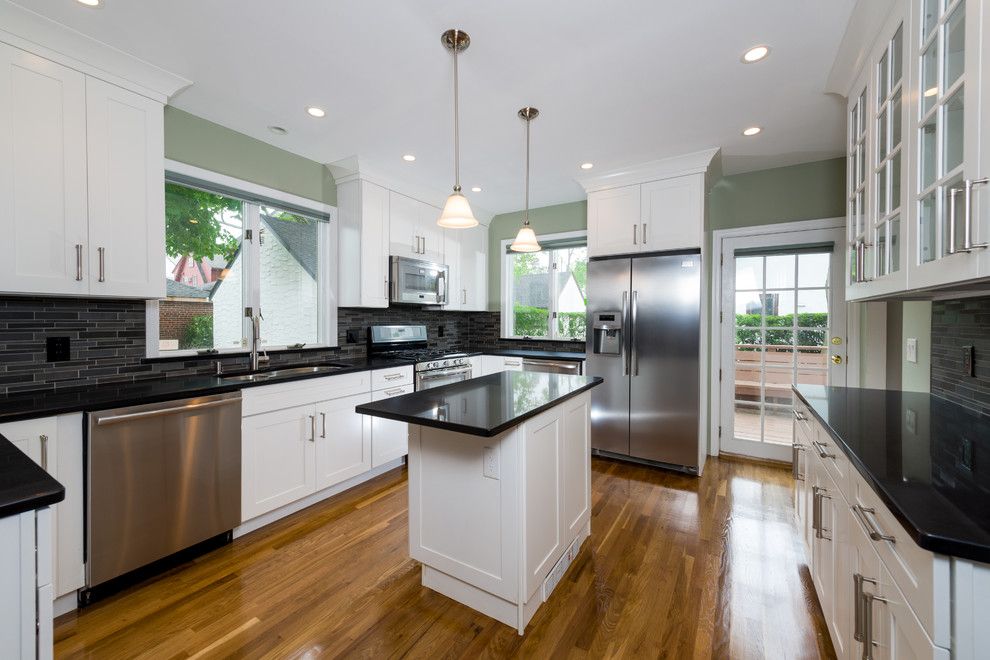 Kemper Direct for a Contemporary Kitchen with a Subtle but Chic and Kitchen Renovation in Great Neck Ny by Homeredi