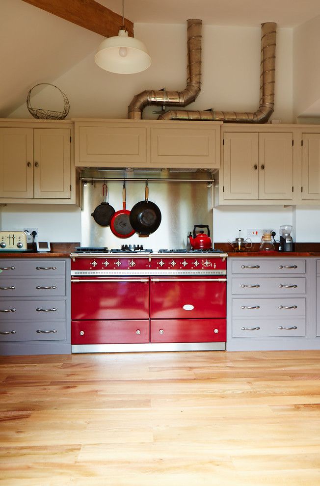 Kettle River Furniture for a Industrial Kitchen with a Red Kettle and Industrial Kitchen by the Main Furniture Company