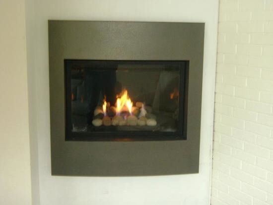 Kingsman Fireplace for a Contemporary Family Room with a Custom Fireplace and Marquis Collection by Kingsman. a Solara Direct Vent Gas Fireplace with a Pewter by Village Stove Fireplace