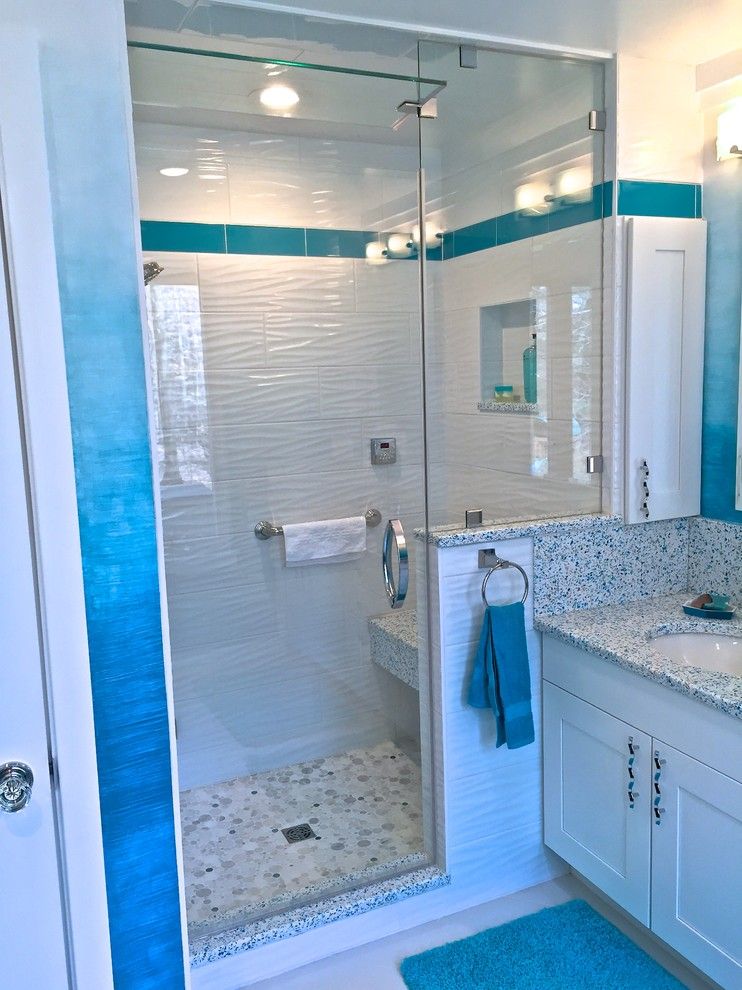 Kinkos Philadelphia for a Modern Bathroom with a Ombre and Bob White Dr. by J. Cottingham, Llc