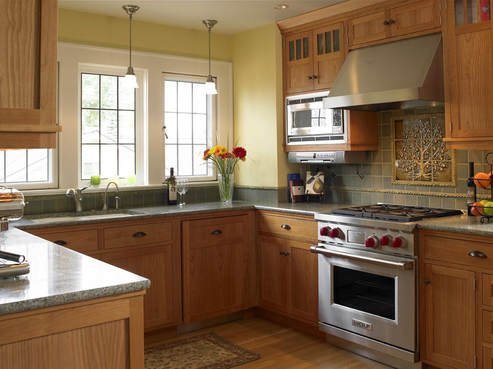 Klimt Tree of Life for a Traditional Kitchen with a Traditional and Everett Residence Kitchen by Goforth Gill Architects