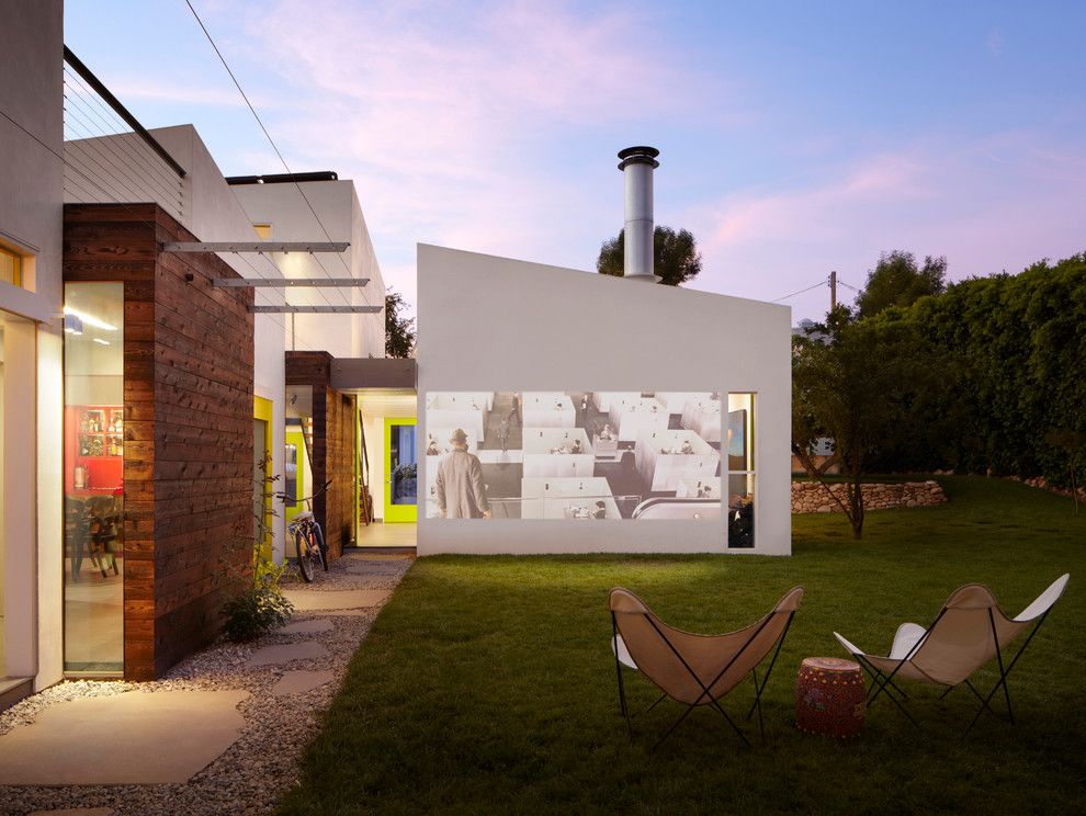 La Habra Theater for a Contemporary Patio with a Lawn and Aia Housing Awards Recipient by the American Institute of Architects