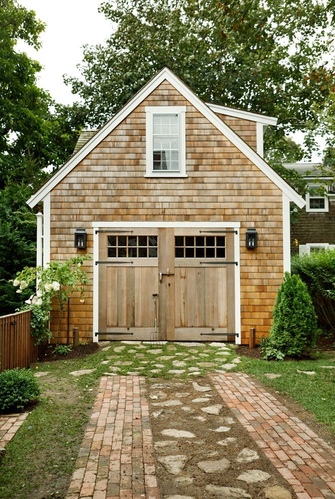 Lafayette House Nj for a Beach Style Garage with a Brick Pavers and 9 Howard Street   Nantucket by Peg Properties & Design