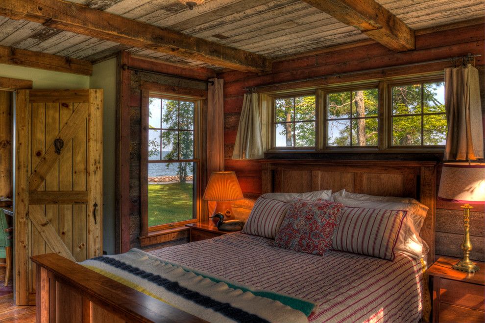 Lake Land Florida for a Rustic Bedroom with a Lake View and Leech Lake  Bedroom by Lands End Development   Designers & Builders