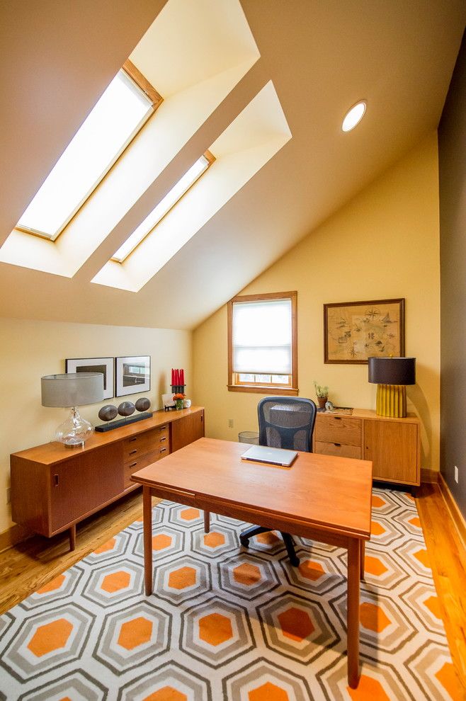 Landon Homes for a Modern Home Office with a Cellular Blinds and Chatham, Ny Home Office by Bespoke Decor