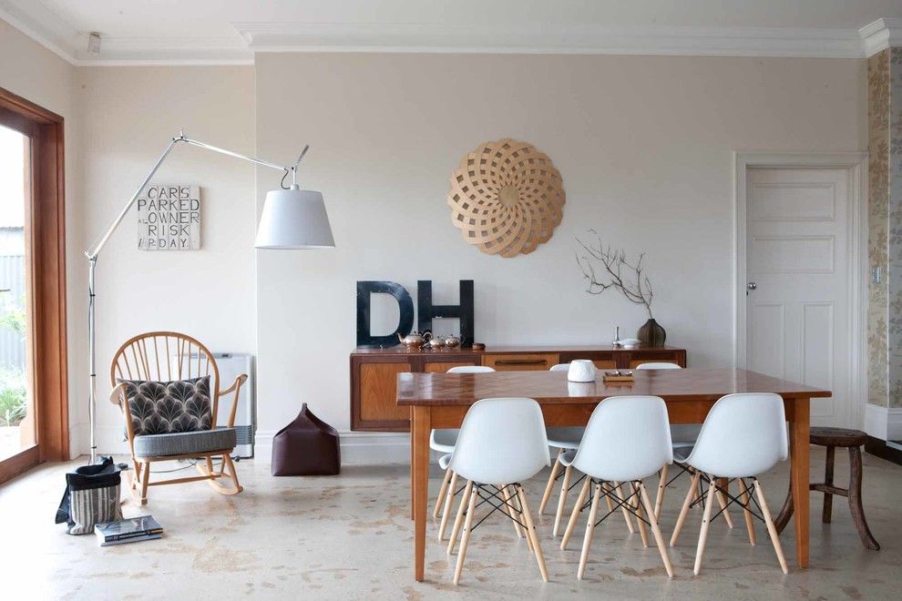 Laying Laminate Flooring for a Midcentury Dining Room with a Twiggy Floor Lamp and H&d House   One Small Room Design by One Small Room   Osr Interiors & Building Design