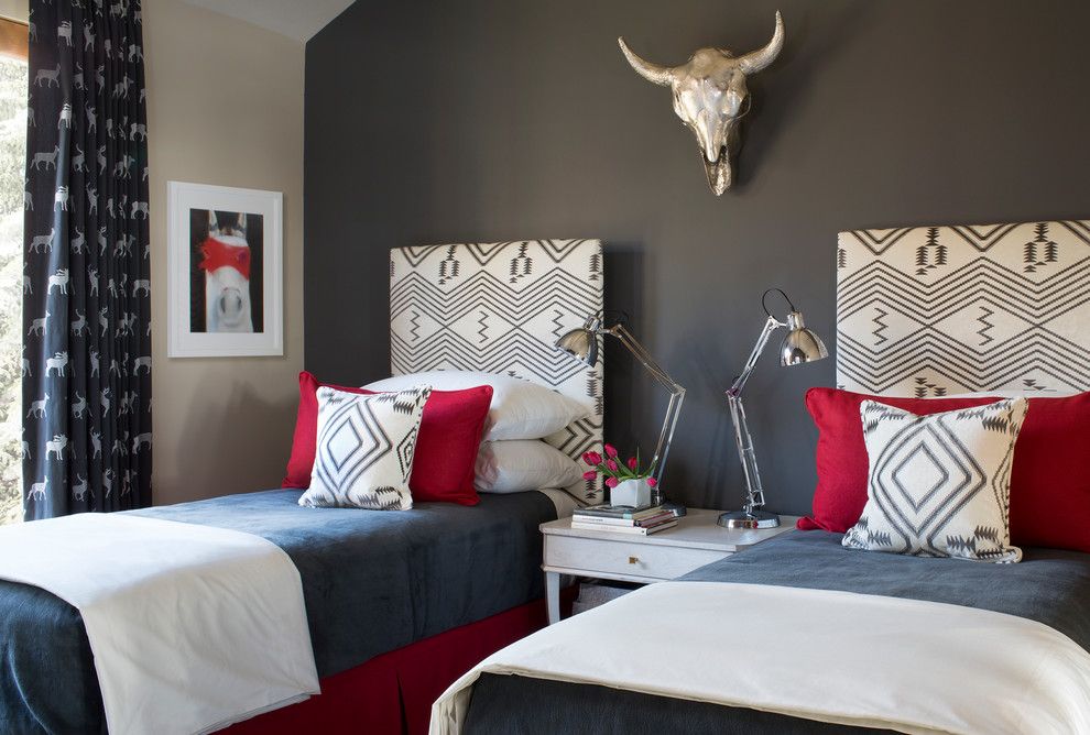 Lemoore Real Estate for a Contemporary Bedroom with a Upholstered Headboard and Beaver Dam Home by J&o Studio