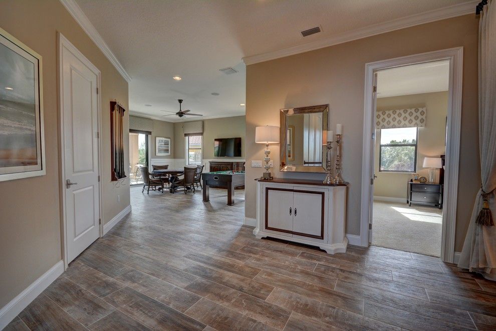 Lennar Homes Florida for a Transitional Hall with a Large Custom Homes and Ravello Ii by Bellagio Custom Homes Llc