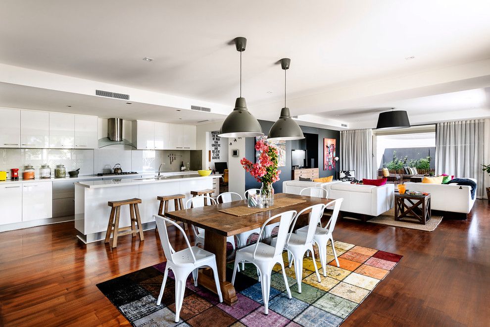 Lennar Homes Reviews for a Contemporary Dining Room with a Black Pendant Light and North Coogee by Collected Interiors