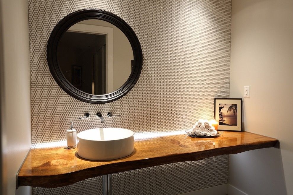 Lennar Homes Reviews for a Contemporary Powder Room with a Lighting and Meadfeild by Blackfish Homes Ltd.