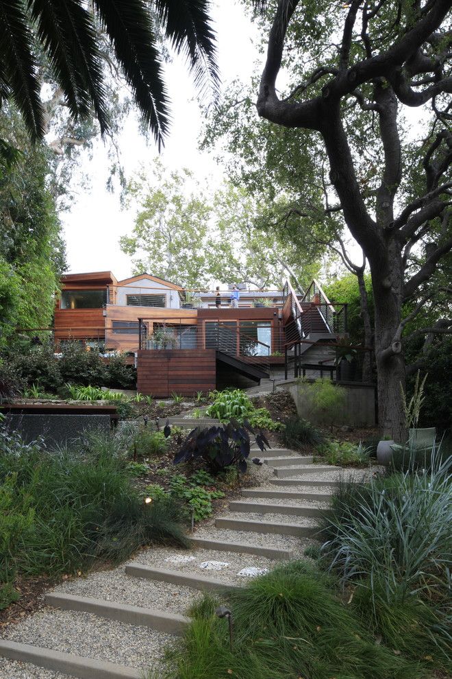 Lexus of Woodland Hills for a Modern Landscape with a Gravel and Mtla   Broida Residence by Mtla  Mark Tessier Landscape Architecture