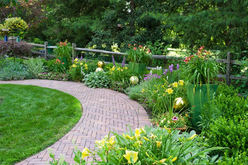 Lillys for a Traditional Landscape with a Forest and 2012 Ale: Duffy Oval Garden by Pennsylvania Landscape & Nursery Association