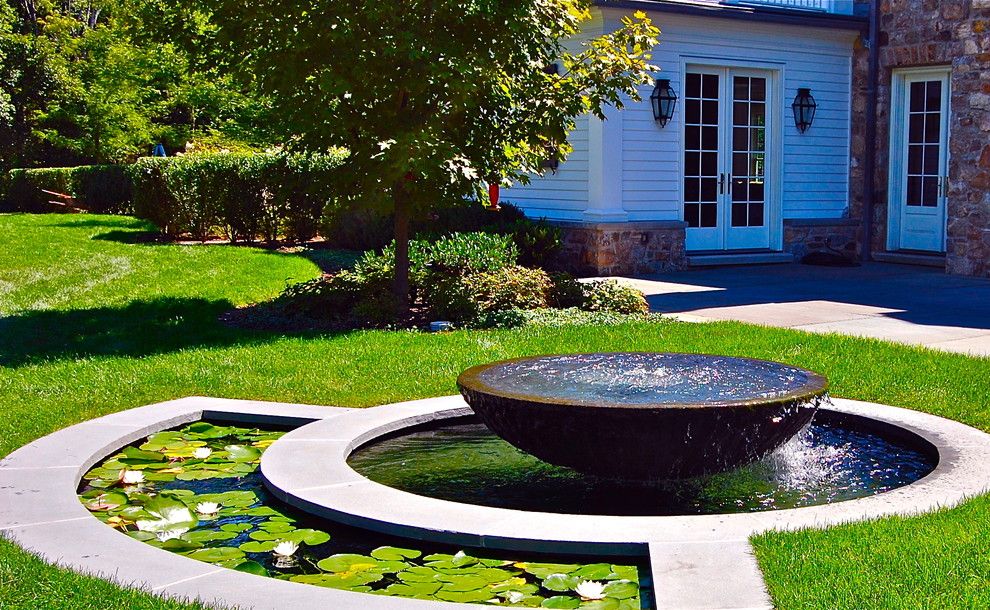 Lillys for a Traditional Landscape with a Water Feature and Howard Roberts by Liquidscapes