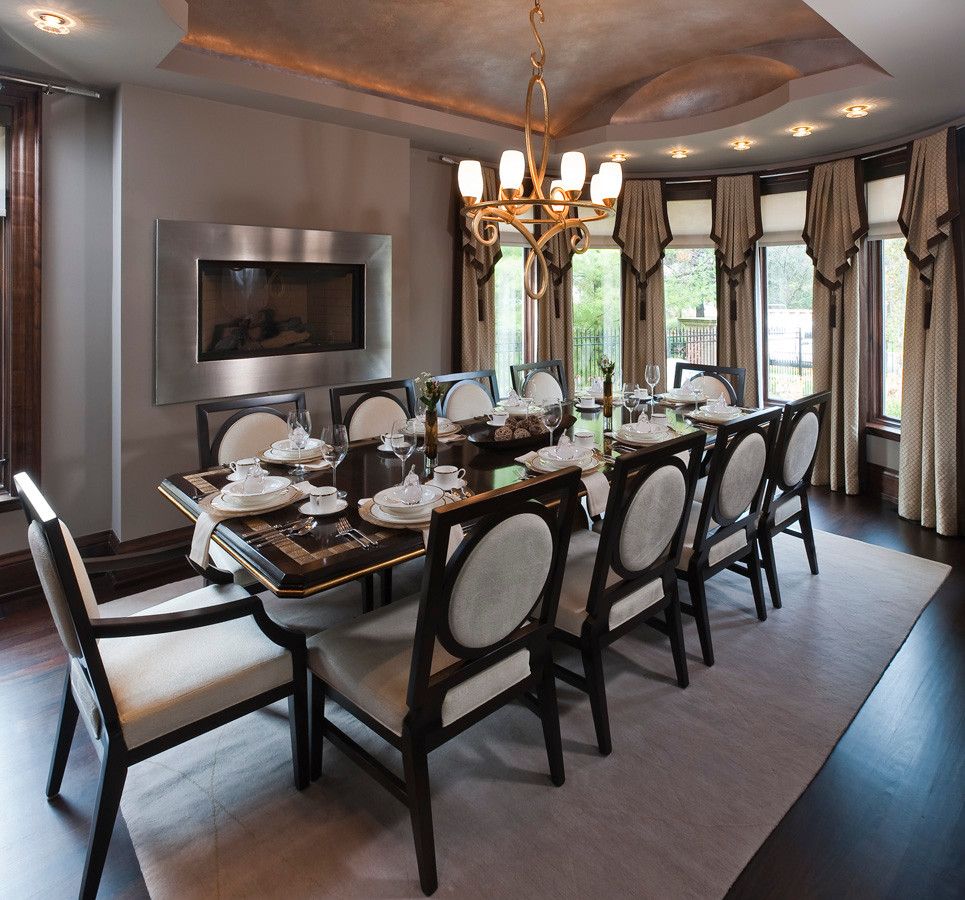 Lionsgate Homes for a Contemporary Dining Room with a Decorator and Home on the Water by Lionsgate Design