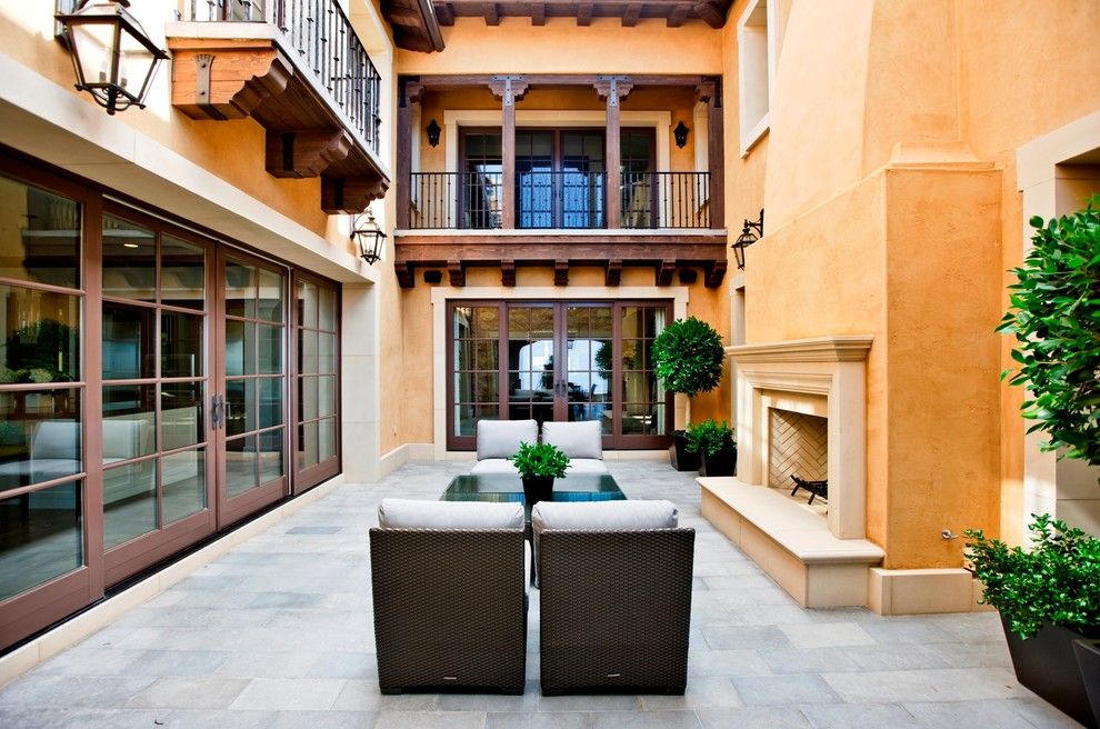 Livex for a Mediterranean Patio with a Mansion and Mediterranean Patio by Palandsmith.com