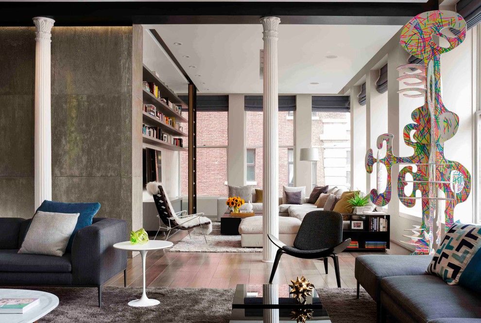 Living at Noho for a Eclectic Living Room with a Eclectic and Bond Street Loft by Axis Mundi