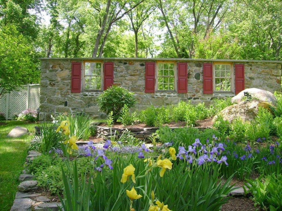 Longview Lawn and Garden for a Rustic Landscape with a Grass and Secret Garden by Slater Associates Landscape Architects