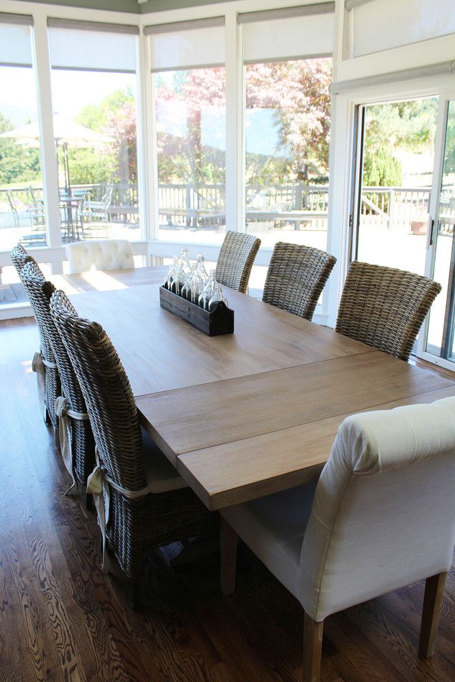 Los Gatos Lodge for a Rustic Dining Room with a Furniture and Hudson Extension Table by Harvest Furniture