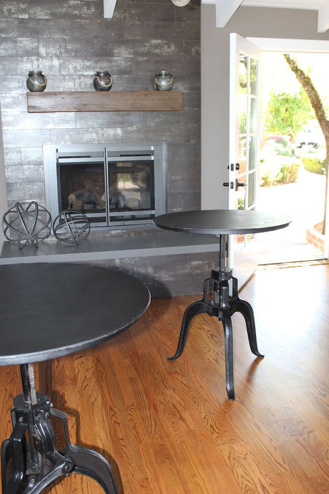 Los Gatos Lodge for a Rustic Dining Room with a Furniture Showroom and Industrial Crank Table by Harvest Furniture