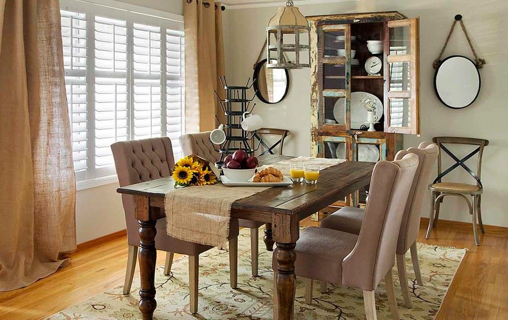 Los Gatos Lodge for a Rustic Dining Room with a Menlo Park and Cottages by Harvest Furniture